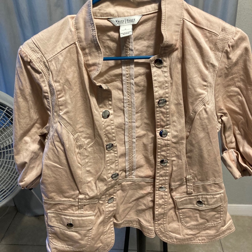 Rose gold blazer jacket